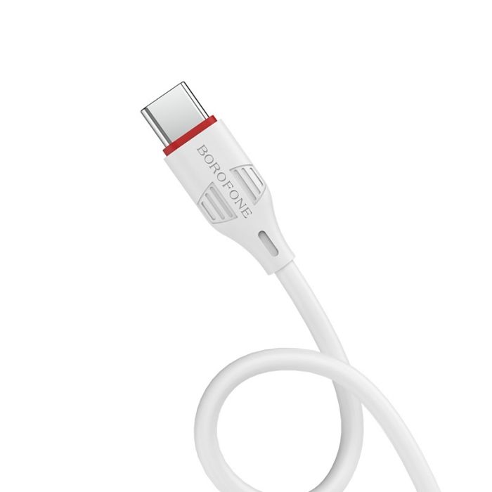 Cablu de date si incarcare Borofone BX17 Enjoy USB la Type-C, 1 m, alb