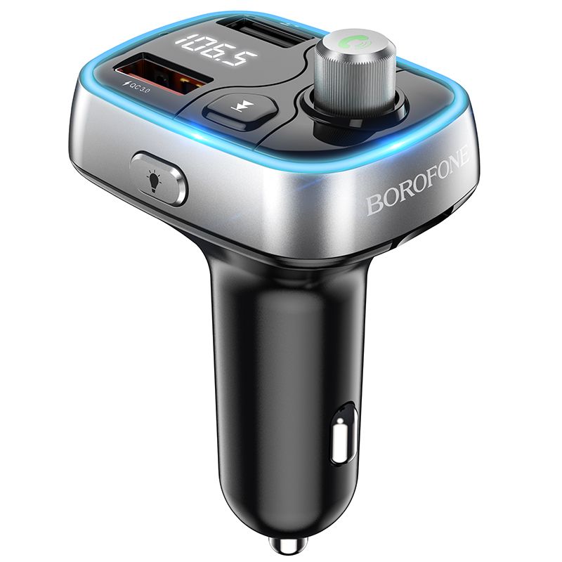 Modulator FM Borofone BC32 Sunlight Dual USB, Bluetooth, MP3, 2.4A, microSD, negru