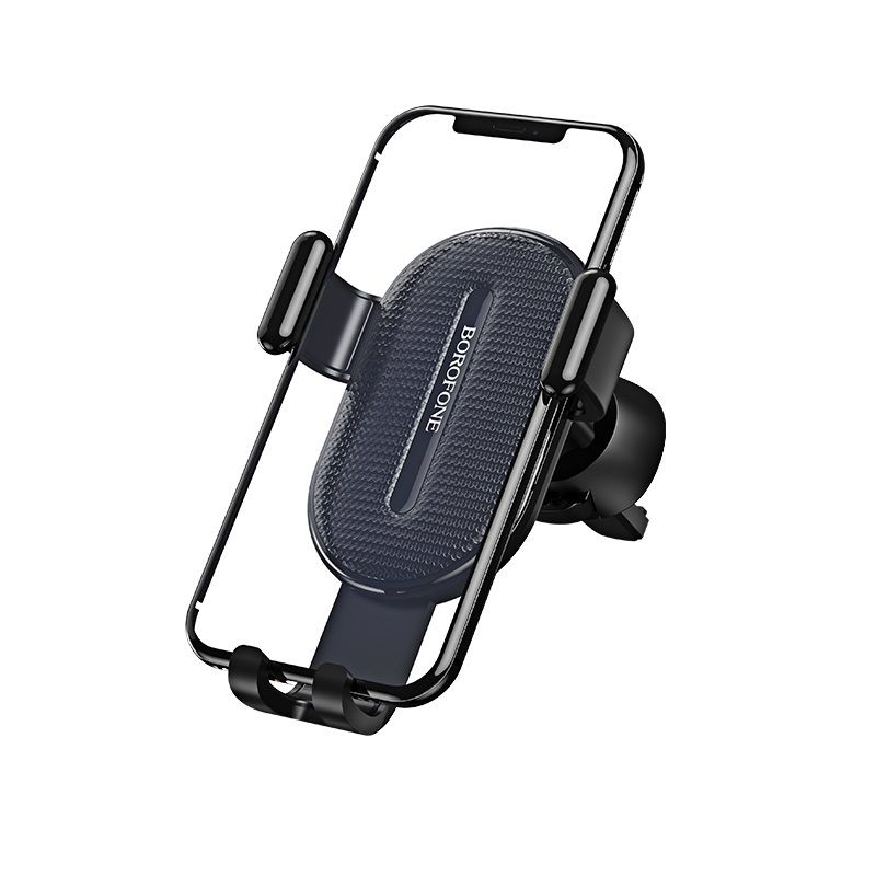 Suport telefon auto Borofone BH11 Gravity Negru, 4.6 inch, prindere la ventilatie
