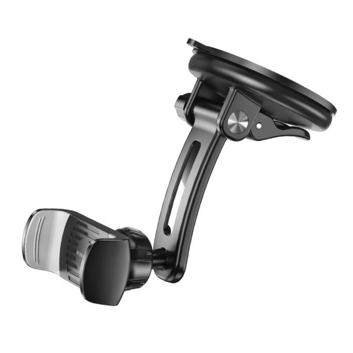 Suport telefon auto Borofone BH62 Bora Negru, 4.5-7 inch, prindere de bord sau parbriz