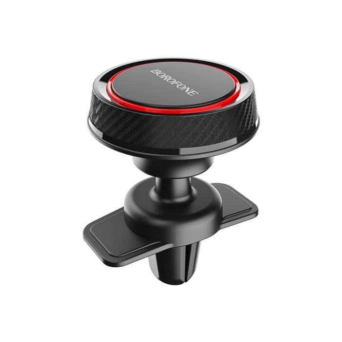 Suport telefon auto Borofone BH12 Journey Series Magnetic Negru, rotatie 360 grade, prindere la ventilatie