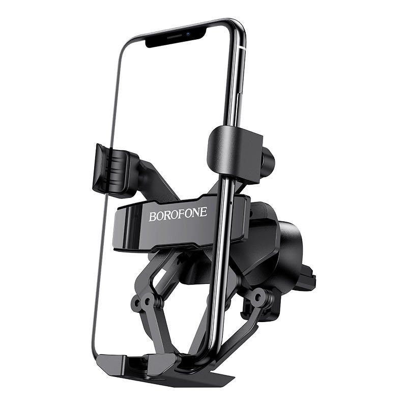 Suport telefon auto Borofone BH32 Gracioso Gravity Negru, 4.7-6.7 inch, prindere la ventilatie