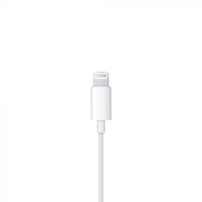 Casti audio in-ear Original Apple Earpods cu conector Lightning, alb