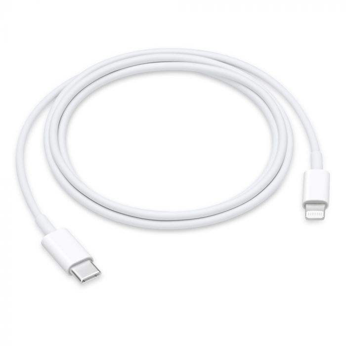 Cablu de date si incarcare Type-C la Lightning Apple Original, alb, 1 m