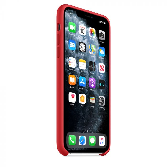 Husa telefon originala Apple iPhone 11 Pro Max Silicon, rosu