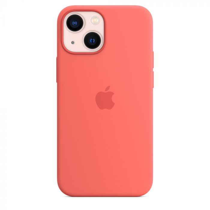 Husa telefon originala Apple iPhone 13 Silicon, MagSafe, Pink Pomelo, roz