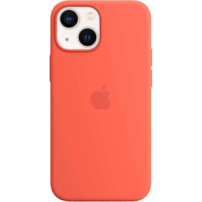 Husa telefon originala Apple iPhone 13 Mini Silicon, MagSafe, Nectarine, portocaliu