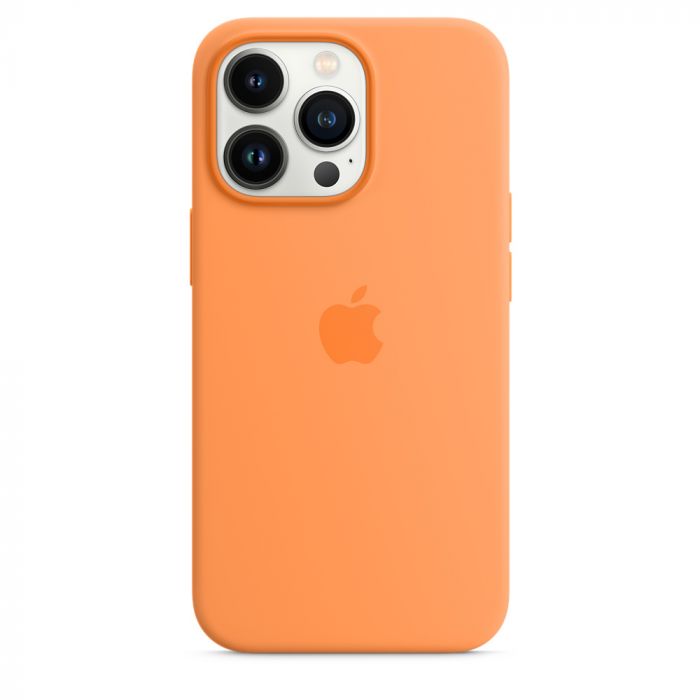 Husa telefon originala Apple iPhone 13 Pro Silicon, MagSafe, Marigold, portocaliu