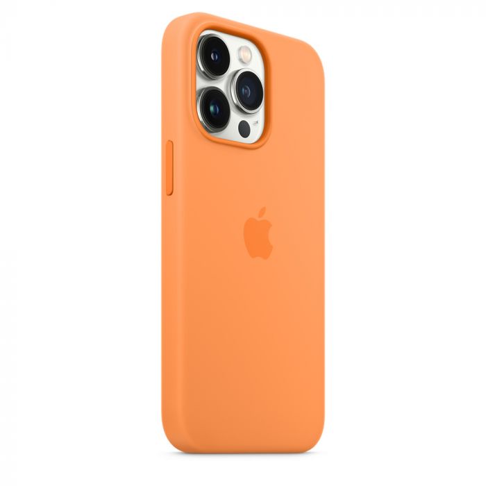 Husa telefon originala Apple iPhone 13 Pro Silicon, MagSafe, Marigold, portocaliu