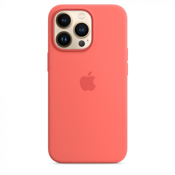 Husa telefon originala Apple iPhone 13 Pro Silicon, MagSafe, Pink Pomelo, roz
