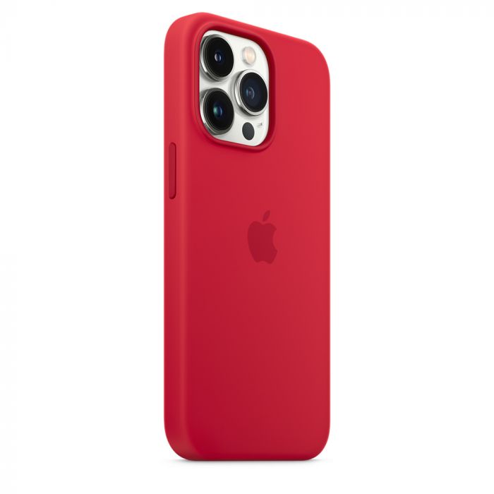 Husa telefon originala Apple iPhone 13 Pro Silicon, MagSafe, rosu