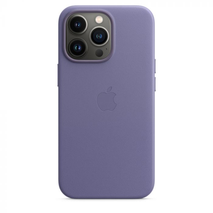 Husa telefon originala Apple iPhone 13 Pro Max Leather, MagSafe, Wisteria, violet