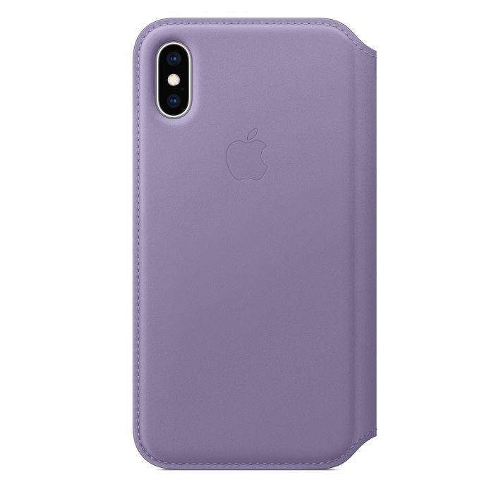 Husa telefon originala Apple iPhone X / XS Leather Folio Lilac, violet