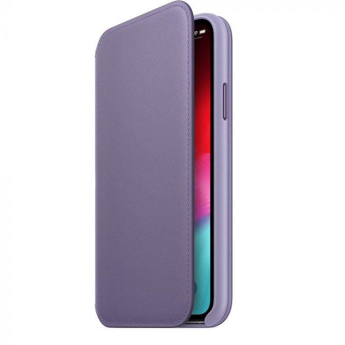 Husa telefon originala Apple iPhone X / XS Leather Folio Lilac, violet