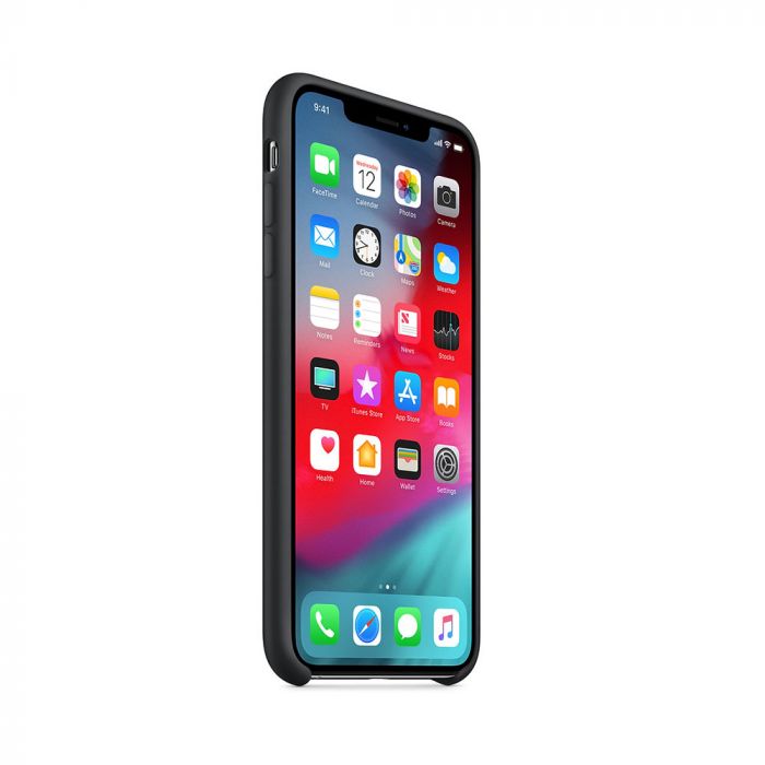 Husa telefon originala Apple iPhone XS Max Silicon, negru