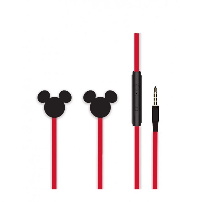 Casti audio in-ear Jack 3.5mm Disney Mickey Matt Head 3D, negru, lungime 120 cm