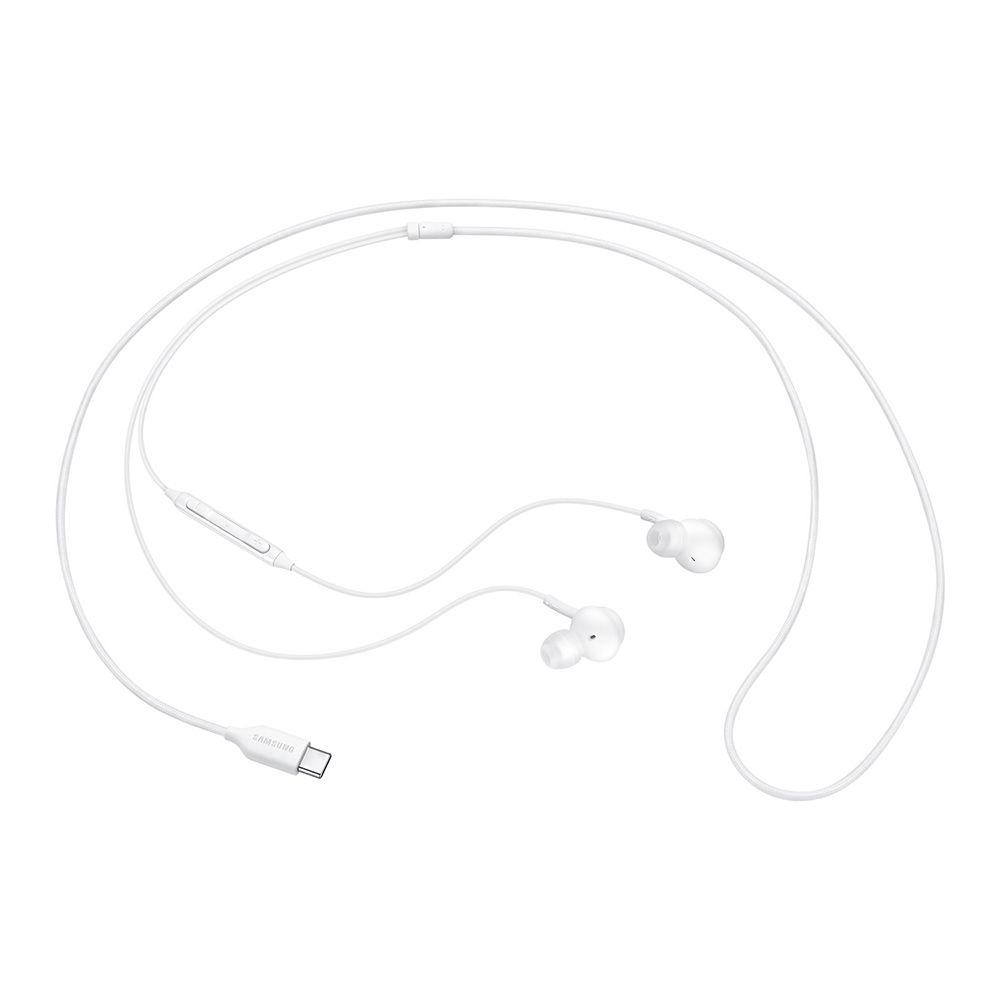 Casti audio in-ear originale Samsung AKG Type-C, alb, lungime cablu 120 cm