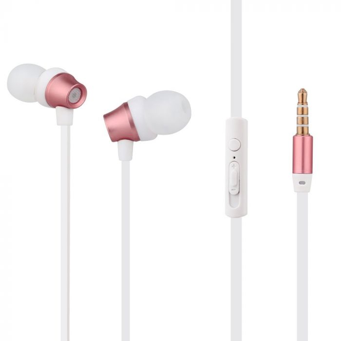 Casti audio in-ear stereo 3.5 mm Woozik Precise Bass B950, roz