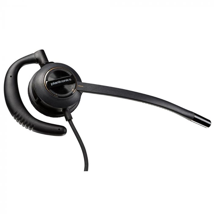 Casti audio on-ear Plantronics EncorePro HW530, negru, noise-canceling