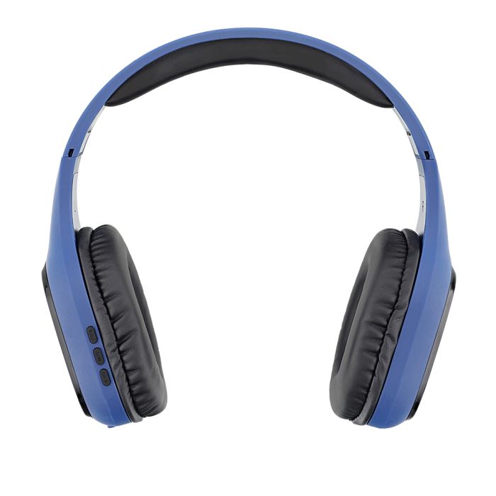 Casti audio bluetooth over-ear stereo Tellur Pulse, albastru, microfon, incarcare Micro-USB