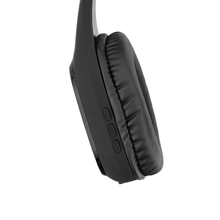 Casti audio bluetooth over-ear stereo Tellur Pulse, negru, microfon, incarcare Micro-USB