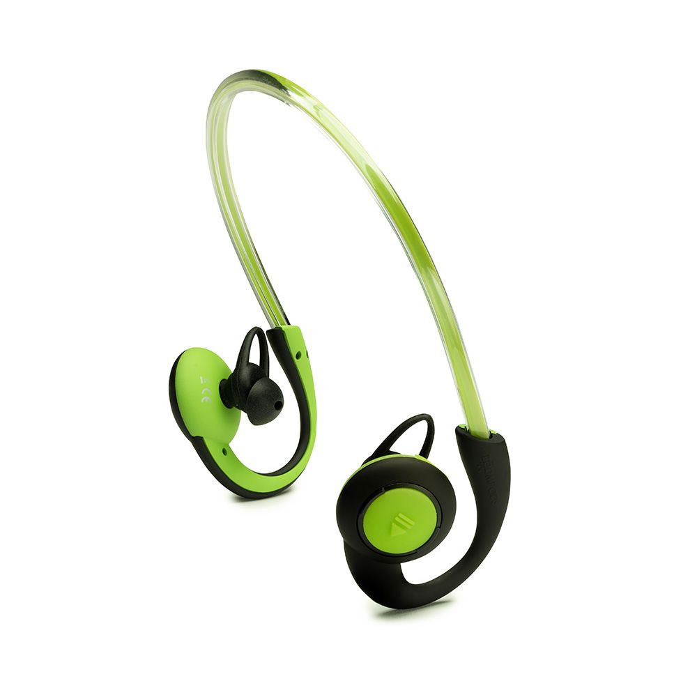 Casti audio sport in-ear, conexiune bluetooth, Boompods Sportpods Vision, verde, preluare/incheiere apeluri, schimbarea modului de iluminare