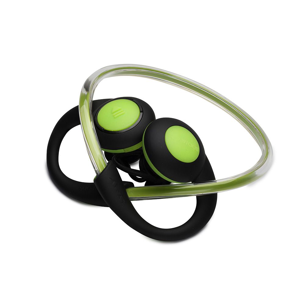 Casti audio sport in-ear, conexiune bluetooth, Boompods Sportpods Vision, verde, preluare/incheiere apeluri, schimbarea modului de iluminare