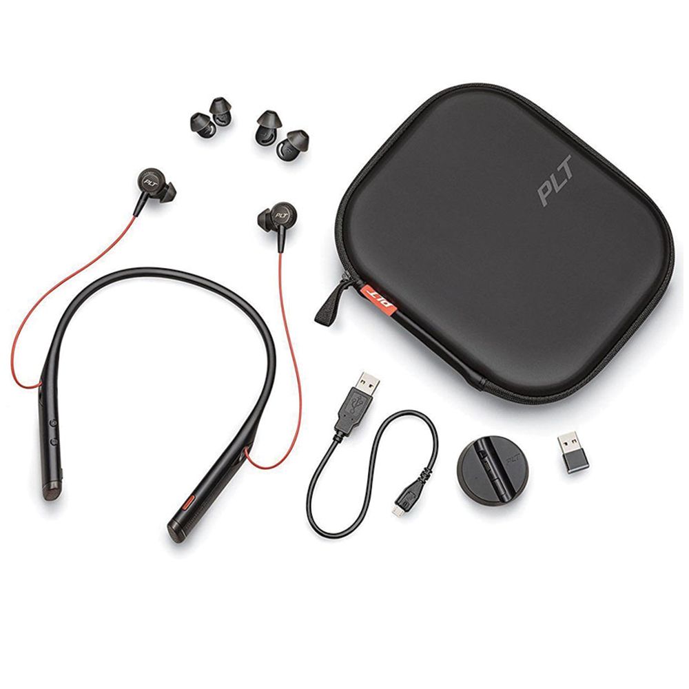 Casti audio sport in-ear, conexiune bluetooth, Plantronics Voyager 6200 UC, negru, microfon noise canceling