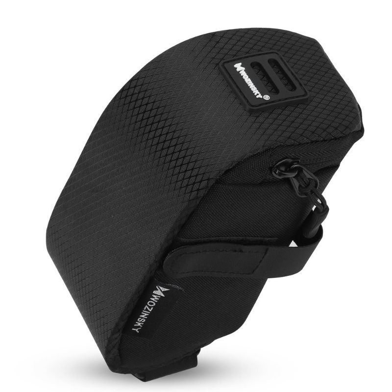 Geanta pentru bicicleta Wozinsky, impermeabila, negru, prindere sub sa, volum 0.6 litri