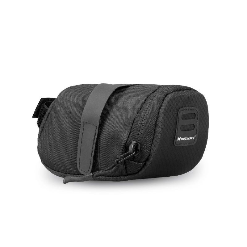 Geanta pentru bicicleta Wozinsky, impermeabila, negru, prindere sub sa, volum 0.6 litri