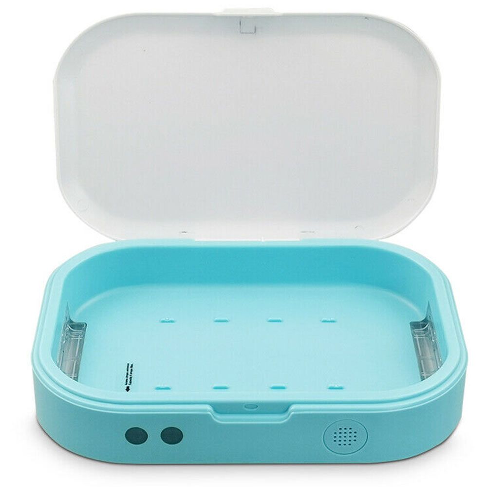 Sterilizator UV SM multifunctional, alb-albastru, cu functie de aromaterapie, 1 cablu MicroUSB