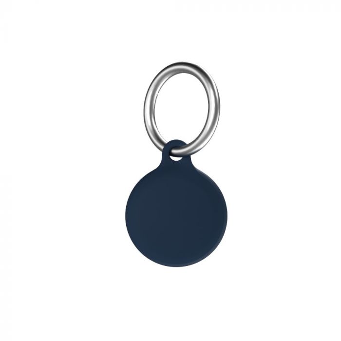 Husa cu breloc chei Apple AirTag Next One Secure, silicon, albastru