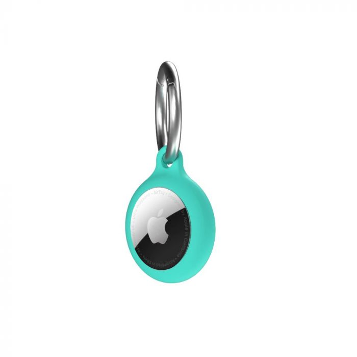 Husa cu breloc chei Apple AirTag Next One Secure, silicon, verde
