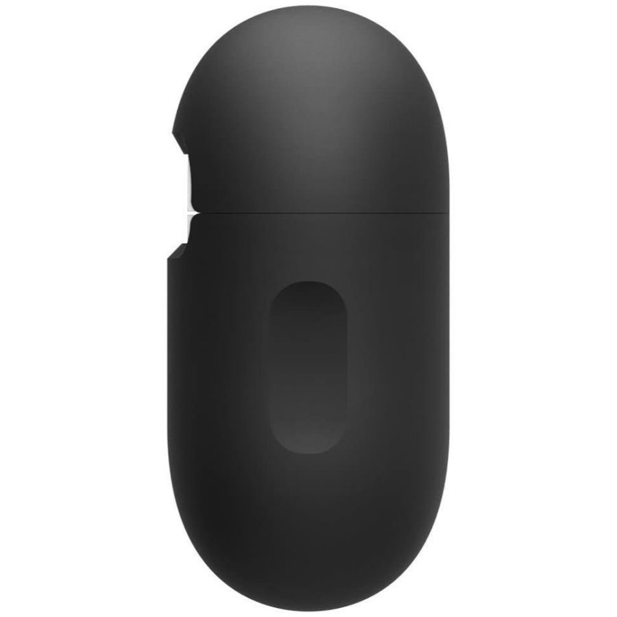 Husa cu breloc Spigen Fit, pentru Apple AirPods Pro, silicon, negru