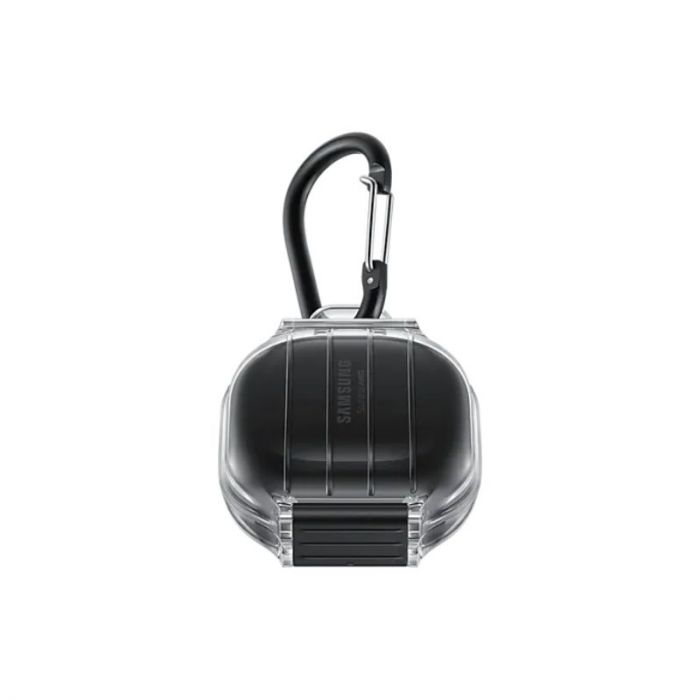 Husa cu breloc originala pentru Samsung Galaxy Buds Live si Buds Pro, rezistenta la apa, negru