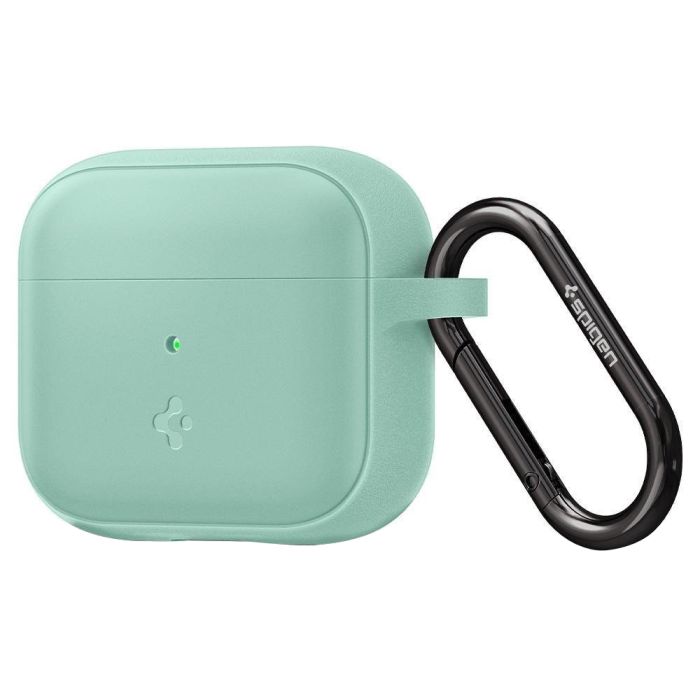 Husa cu breloc Spigen Fit, pentru Apple Airpods 3, silicon, verde
