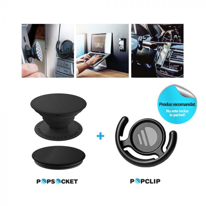 Suport telefon Popsockets PopGrip Stand Shibori Party, policarbonat, TPU si poliuretan, multicolor