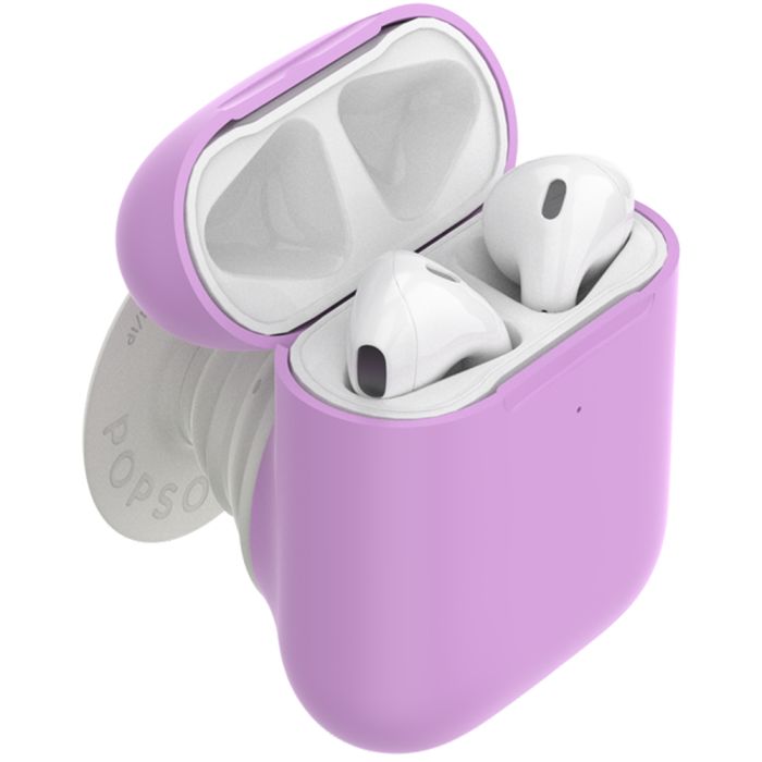 Suport telefon Popsockets PopGrip Stand AirPods Holder Iris, policarbonat, TPU si poliuretan, multicolor