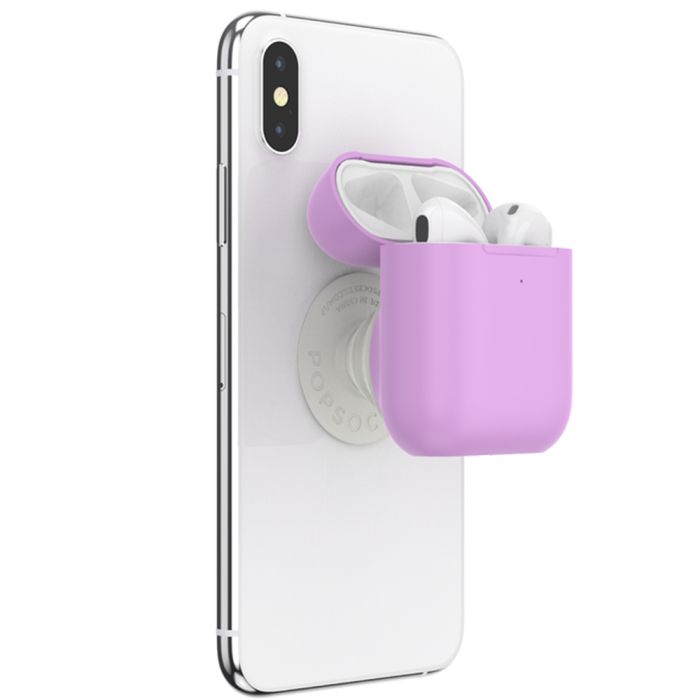 Suport telefon Popsockets PopGrip Stand AirPods Holder Iris, policarbonat, TPU si poliuretan, multicolor