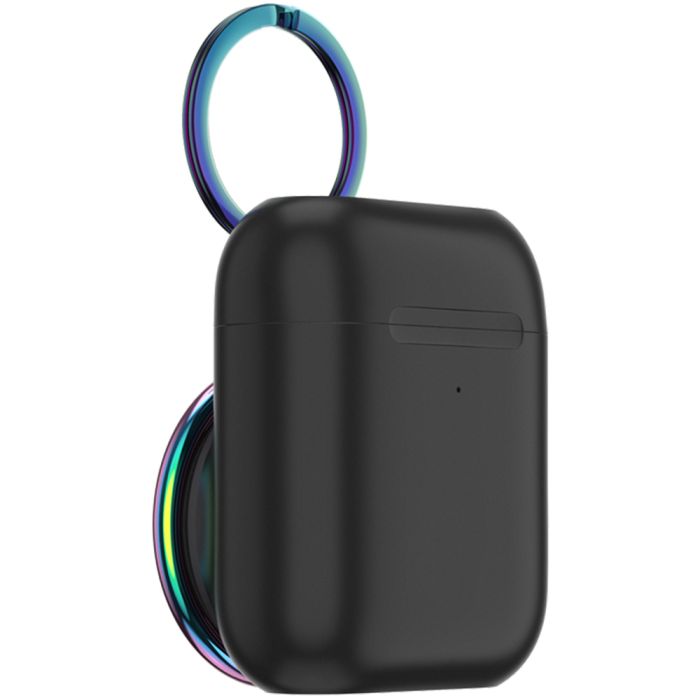 Suport telefon Popsockets PopGrip Stand AirPods Holder, policarbonat, TPU si poliuretan, negru