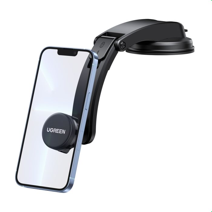 Suport auto Ugreen LP360, magnetic, prindere cu ventuza, negru