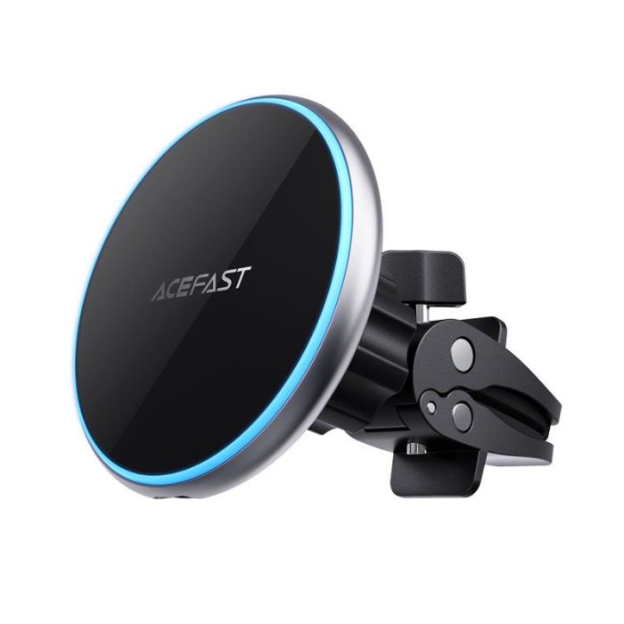 Suport auto Acefast, magnetic, incarcare Wireless, 15W, prindere la sistemul de ventilatie, negru