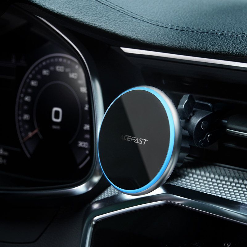 Suport auto Acefast, magnetic, incarcare Wireless, 15W, prindere la sistemul de ventilatie, negru