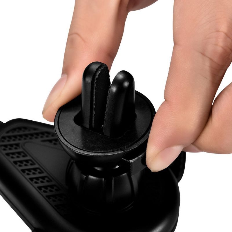 Suport auto iCarer Gravity, cu incarcare wireless, 10 W, negru, prindere la ventilatie