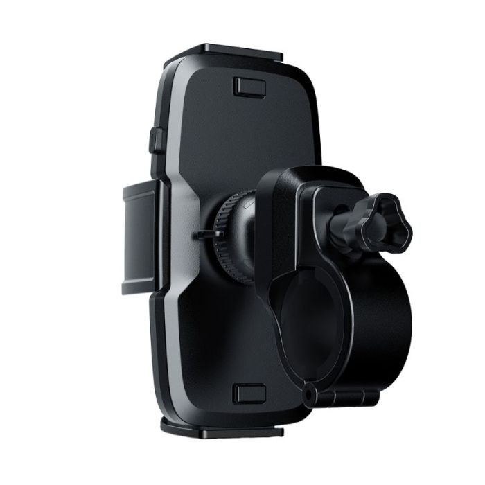 Suport telefon pentru bicicleta Dudao F7PRO, prindere de ghidon, rotatie 360 grade, suprafata antiaderenta, negru
