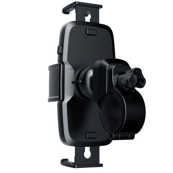 Suport telefon pentru bicicleta Dudao F7PRO, prindere de ghidon, rotatie 360 grade, suprafata antiaderenta, negru