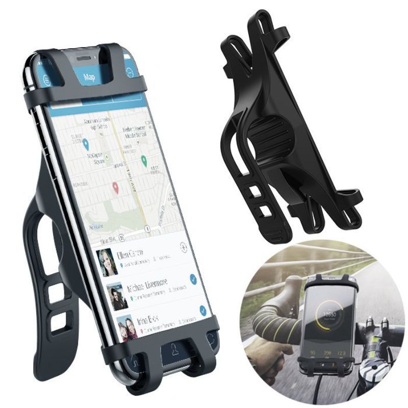 Suport telefon pentru bicicleta Ugreen LP116, prindere de ghidon, silicon, negru