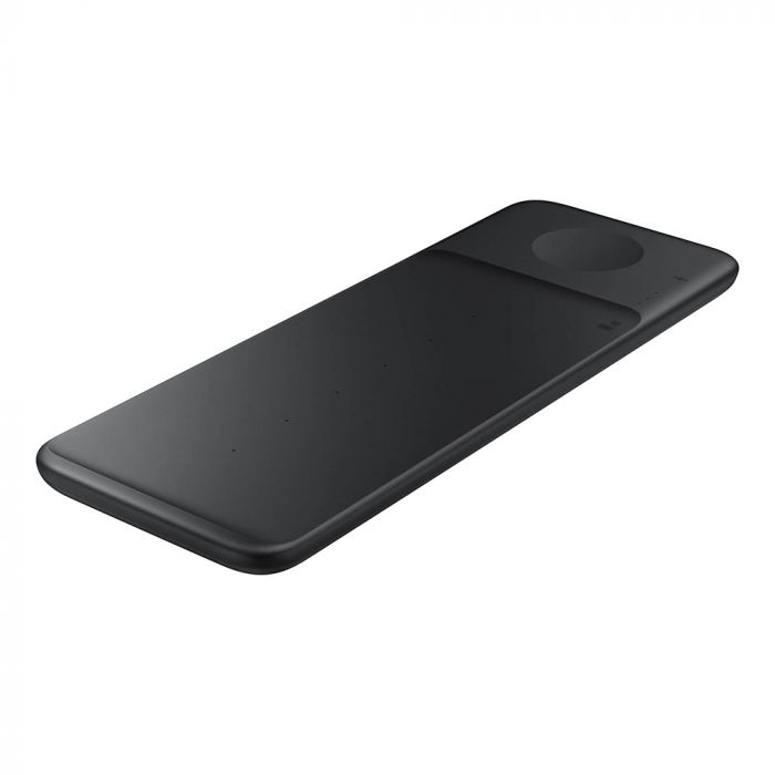 Incarcator wireless pentru telefon Samsung Trio Wireless Pad, negru, USB, Type-C, 25W