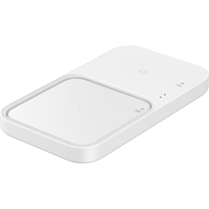Incarcator wireless pentru telefon Samsung Duo Pad, alb, cu incarcare rapida, 15 W