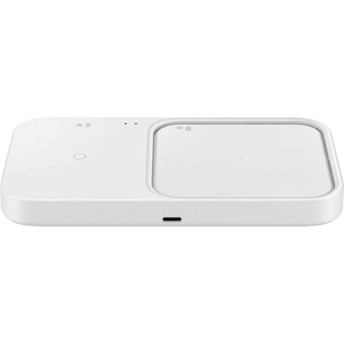 Incarcator wireless pentru telefon Samsung Duo Pad, alb, cu incarcare rapida, 15 W